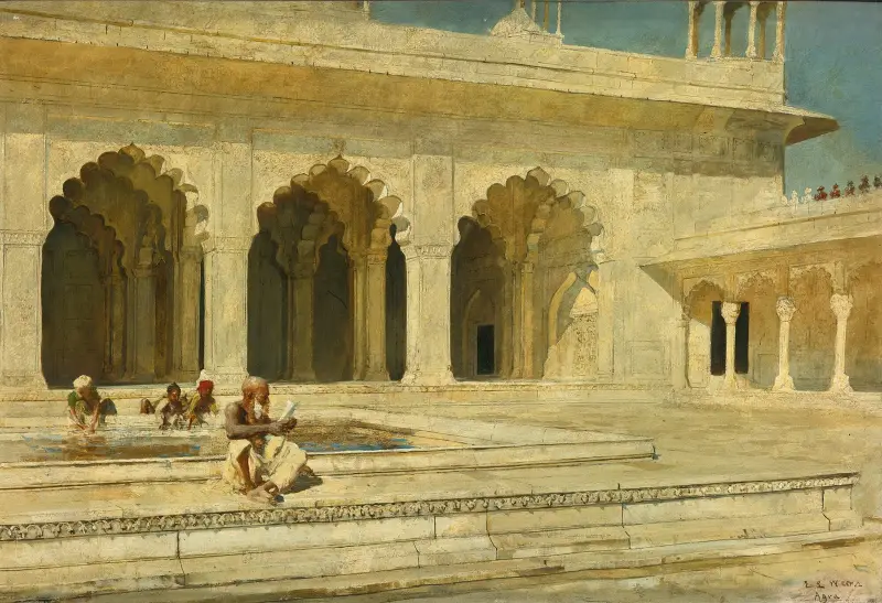 Die Perlmoschee, Agra von Edwin Lord Weeks