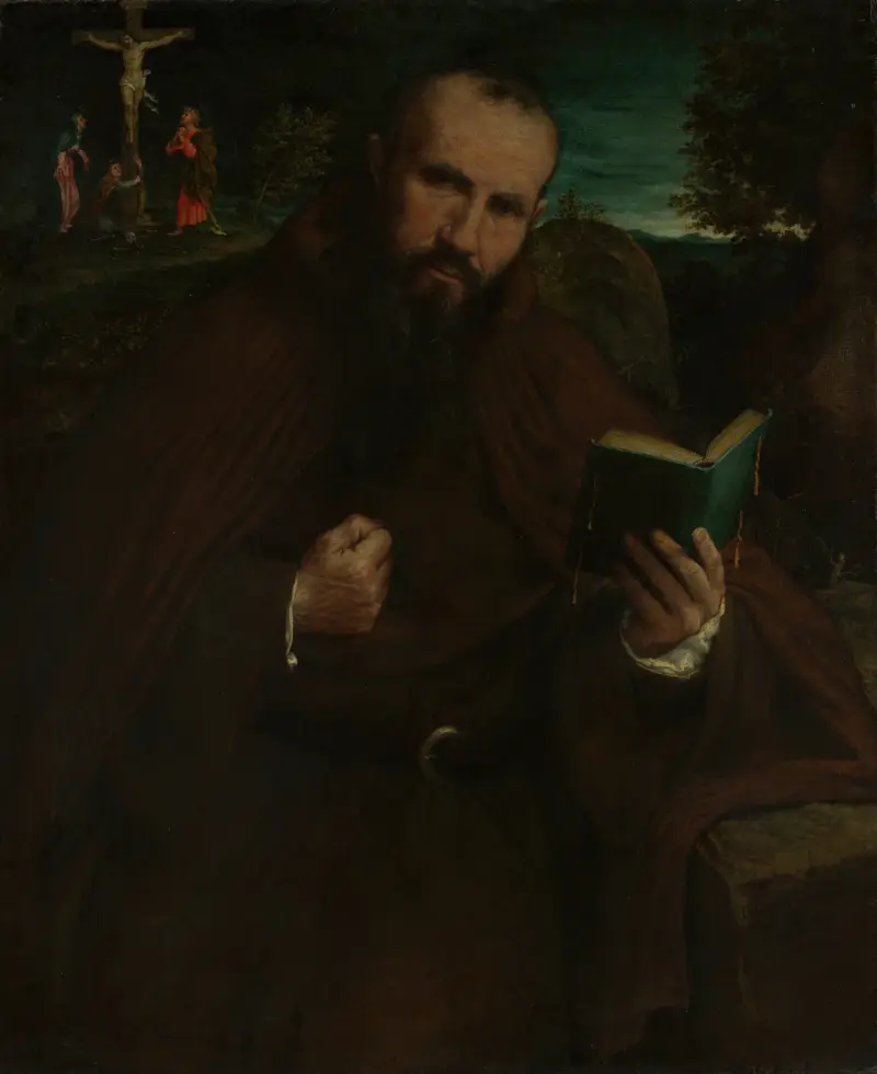 Brother Gregorio Belo of Vicenza av Lorenzo Lotto