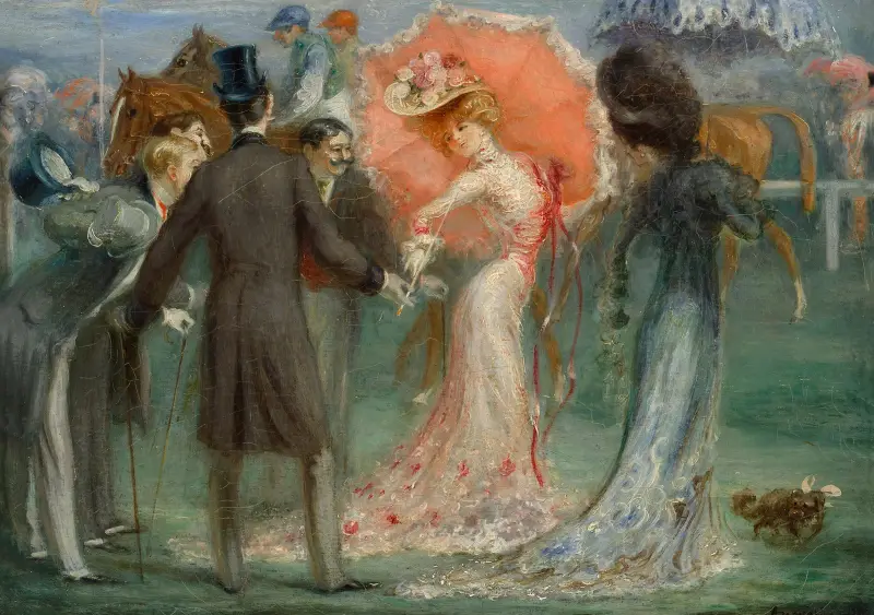 Elégantes aux Courses av Louis Anquetin