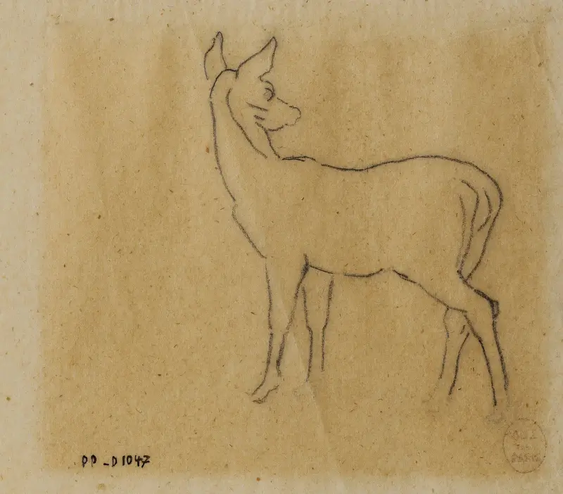 Gazellenstudie von Antoine-Louis Barye