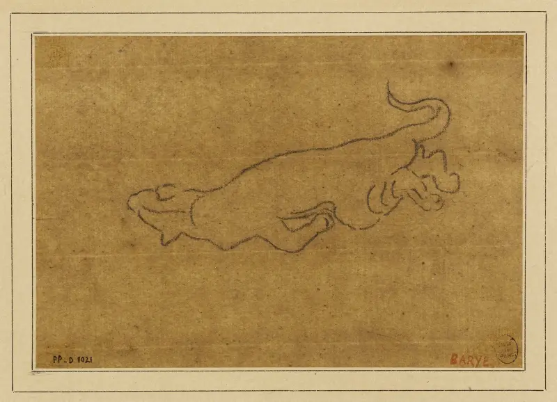 Odpočívající panter, Antoine-Louis Barye