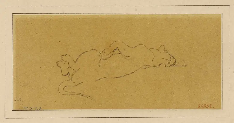 Mrtvý tygr, Antoine-Louis Barye