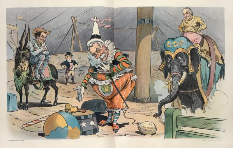 Ein dringend benötigtes komisches Element im Wahlkampf von 1900 von Louis Dalrymple