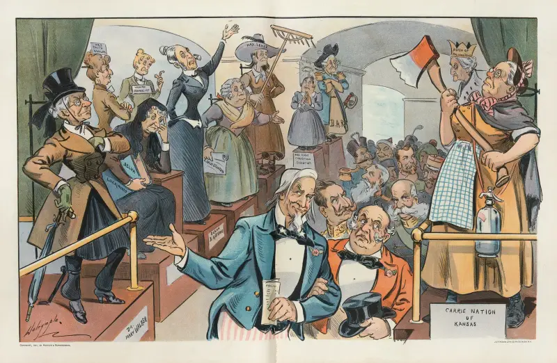 Ein Vorschlag für die Buffalo-Ausstellung; – Lasst uns eine Kammer weiblicher Schrecken haben von Louis Dalrymple