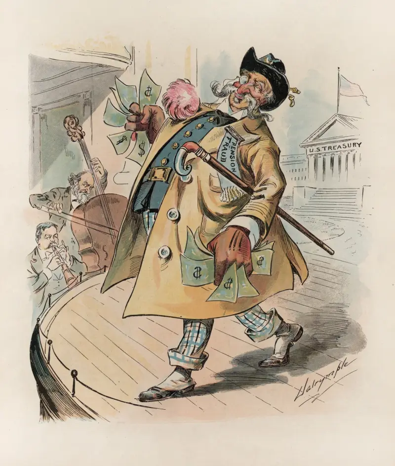 Ich bin der Mann, der Uncle Sams Bank gesprengt hat von Louis Dalrymple