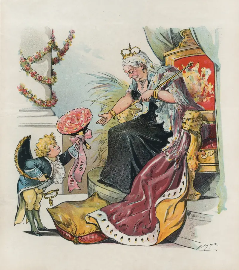 Puck an Victoria, R. von Louis Dalrymple