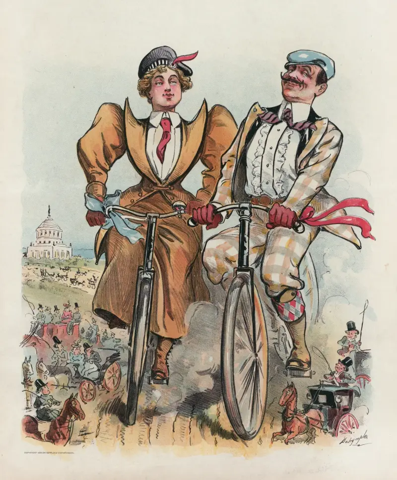 The biggest people on the road! von Louis Dalrymple