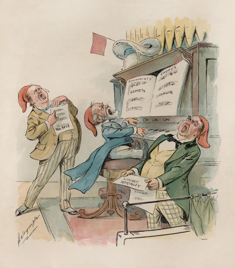 Der Chor der frisch bekehrten Kommunisten von Louis Dalrymple