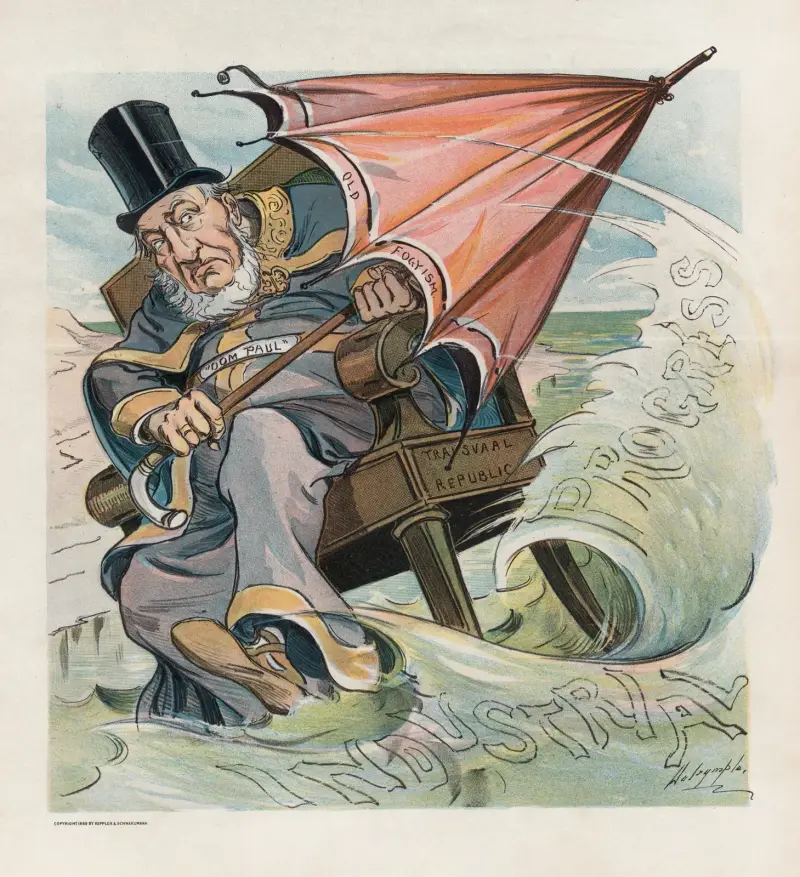 Der moderne König Canute von Louis Dalrymple