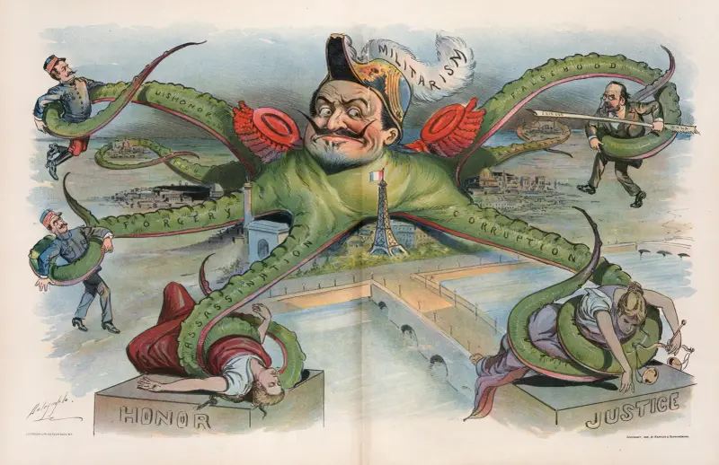 Die Gefahr Frankreichs – in den Fängen des Oktopus von Louis Dalrymple