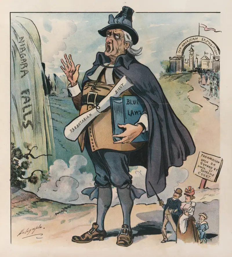 Zwei Dinge, mit denen er am Sonntag nicht aufhören kann von Louis Dalrymple