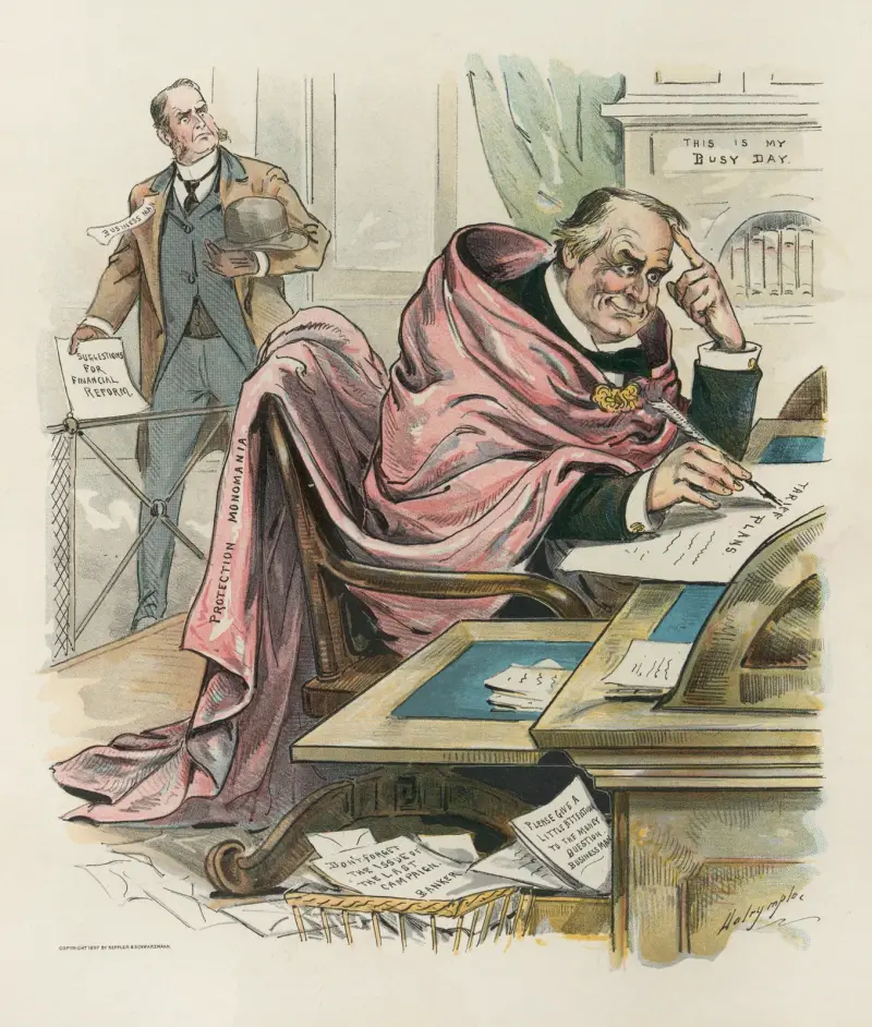 Ganz in seine Lieblingsidee vertieft von Louis Dalrymple