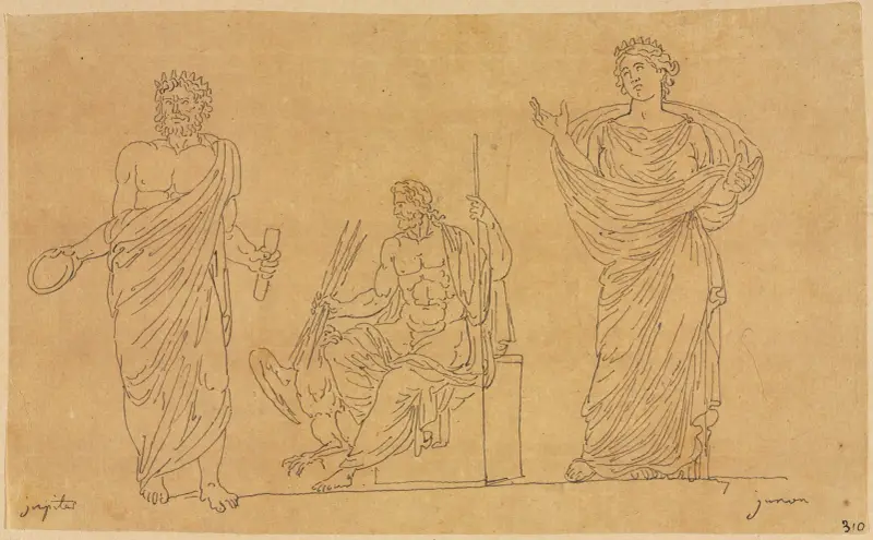 Götter und Göttin von Jacques Louis David
