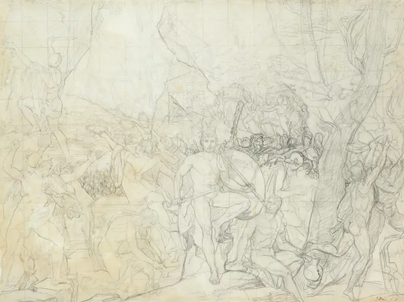 Leonidas vid Thermopyle av Jacques Louis David