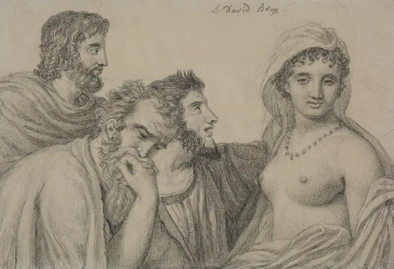 Fryne przed sędziami, Jacques Louis David
