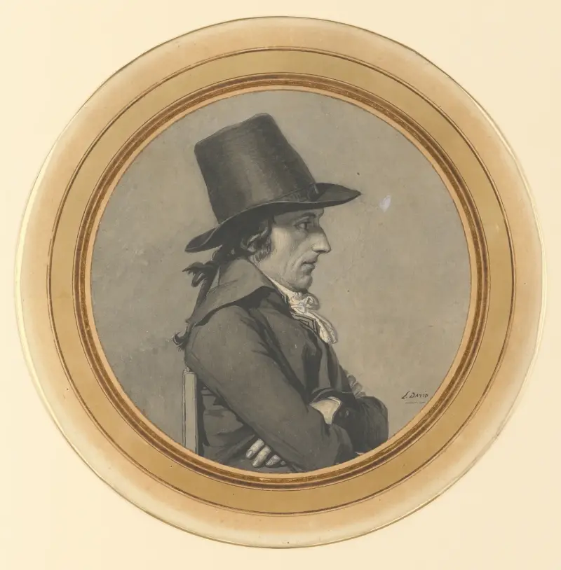 Porträtt av André-Antoine Bernard, kallad Bernard de Saintes av Jacques Louis David