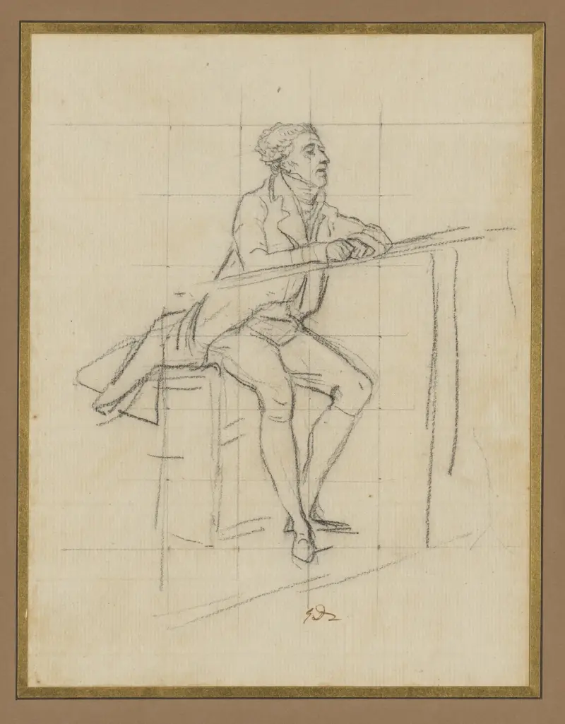 Sittande herre av Jacques Louis David
