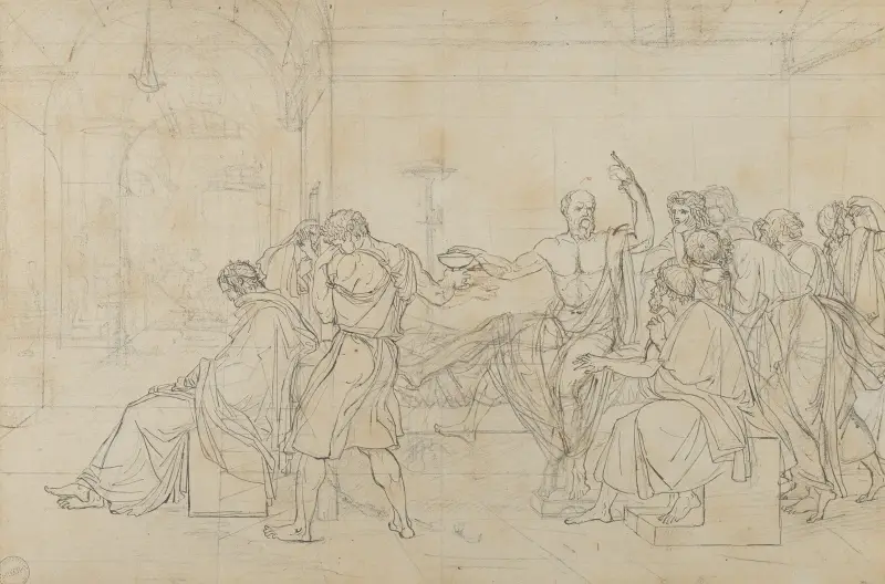 Smrt Sókrata, Jacques Louis David