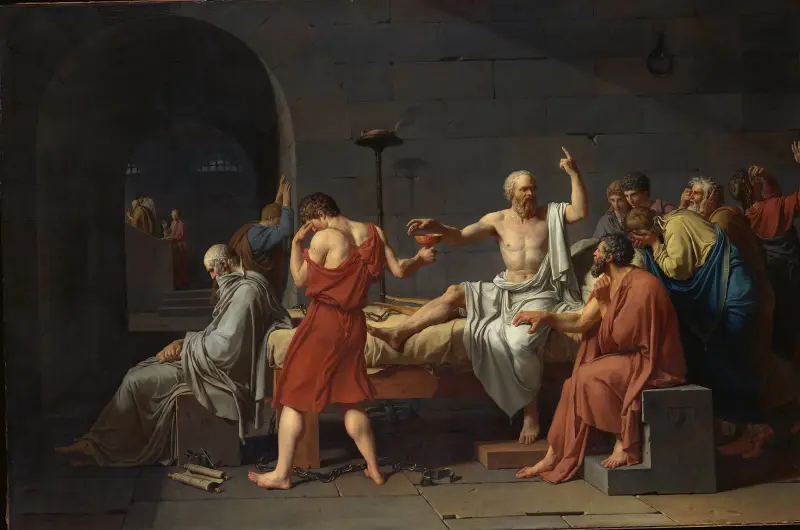 Śmierć Sokratesa, 1787, Jacques Louis David