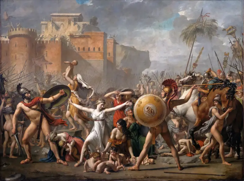 The Intervention Of The Sabine Women av Jacques Louis David