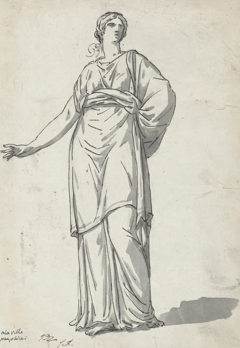 Kvinna från Villa Pamphili av Jacques Louis David