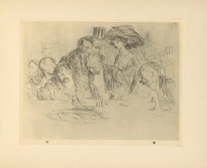 Am Spieltisch von Jean-Louis Forain