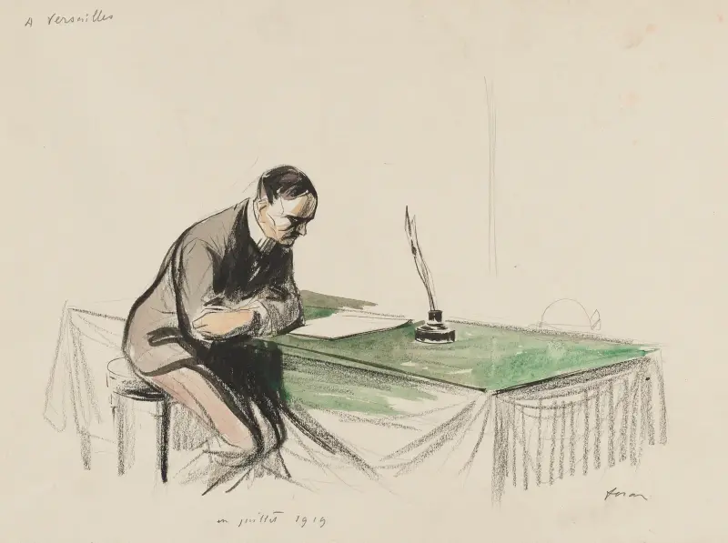 I Versailles, juli 1919 av Jean-Louis Forain
