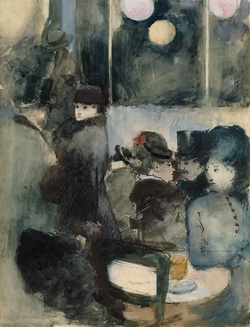 På kaféet av Jean-Louis Forain