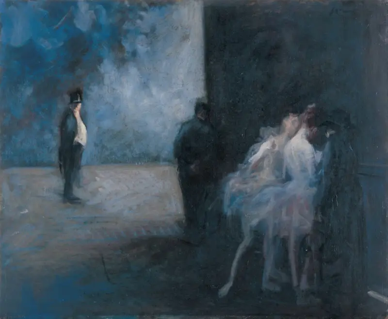 Backstage – Symphonie in Blau von Jean-Louis Forain