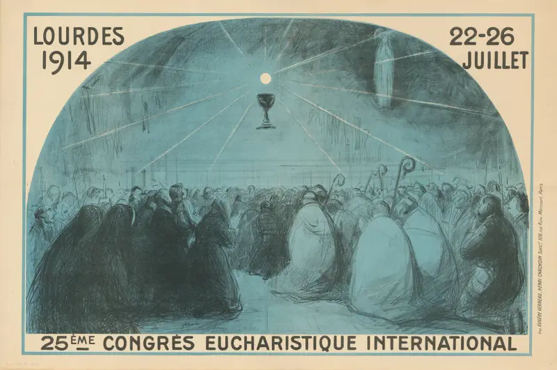 Internationella eukaristiska kongressen i Lourdes 1914 av Jean-Louis Forain