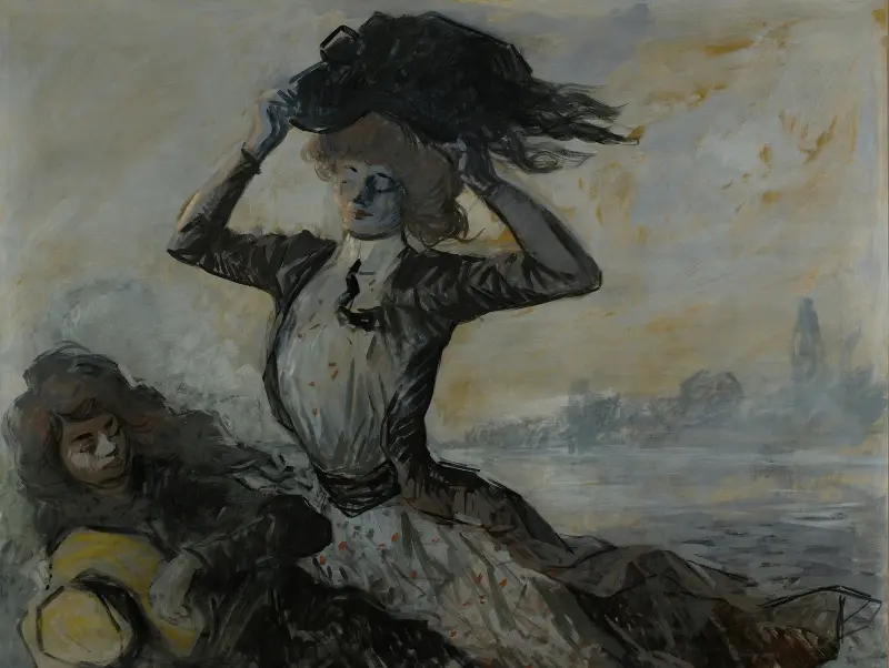 Départ, le coup de vent av Jean-Louis Forain