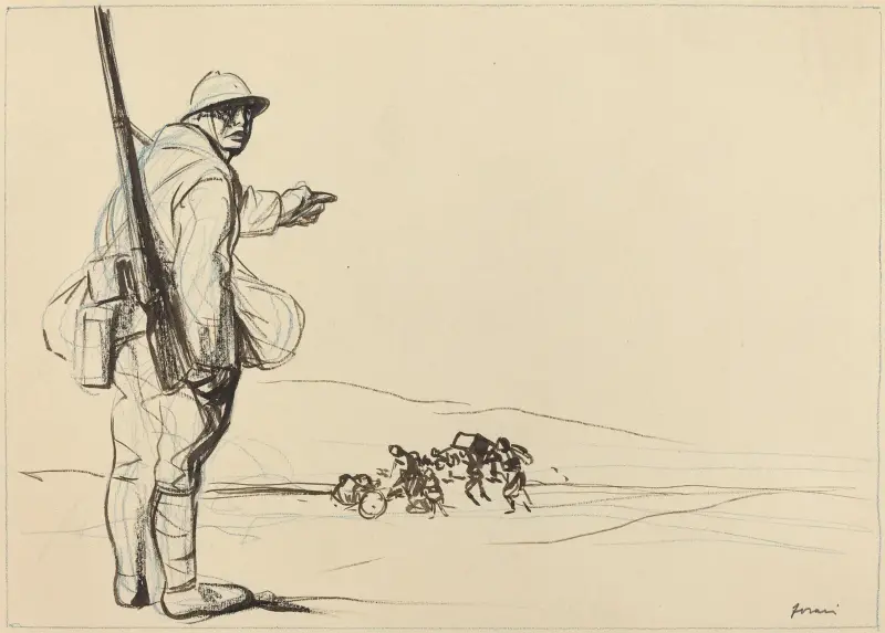 German Advance II av Jean-Louis Forain