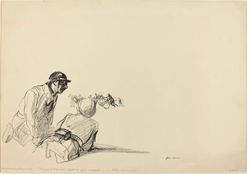 Tysk framryckning av Jean-Louis Forain
