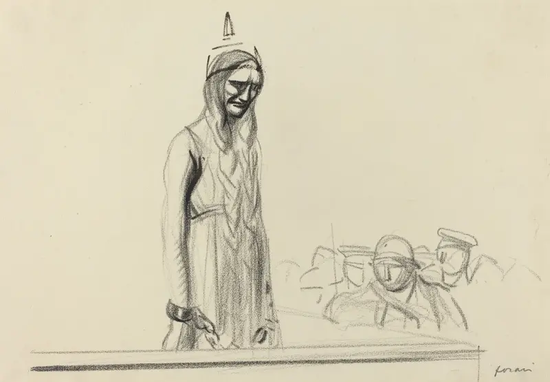 Germania inför domarna av Jean-Louis Forain