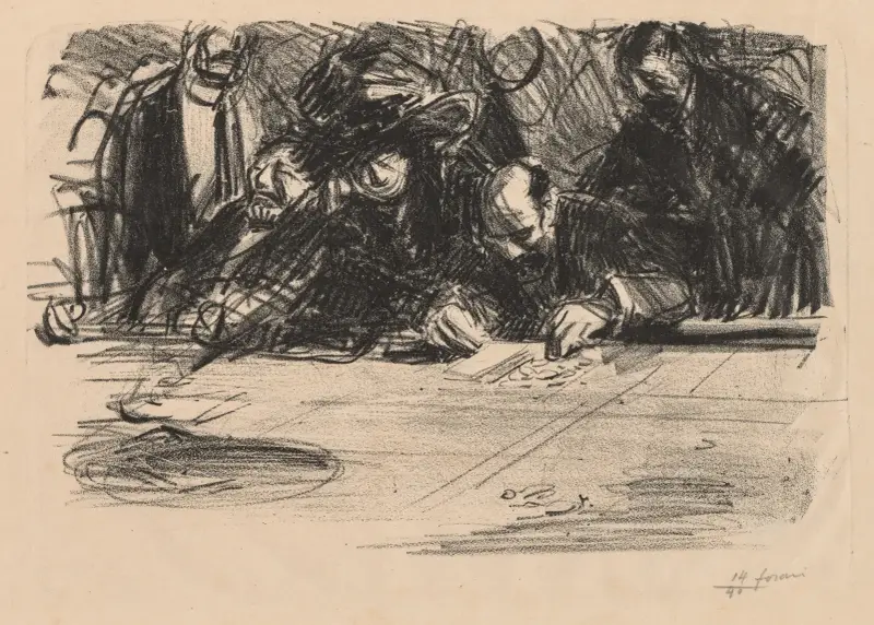 Spelargrupp av Jean-Louis Forain