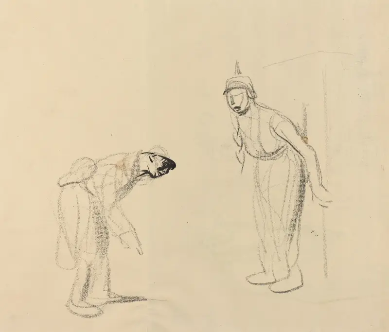 Döljer 'louis' (verso) av Jean-Louis Forain