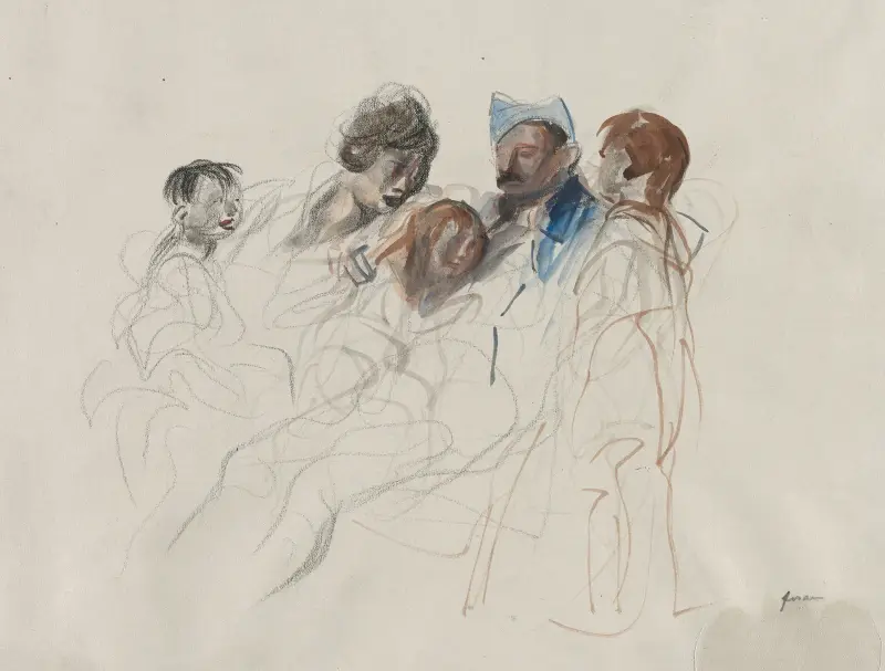 Hem på permission av Jean-Louis Forain