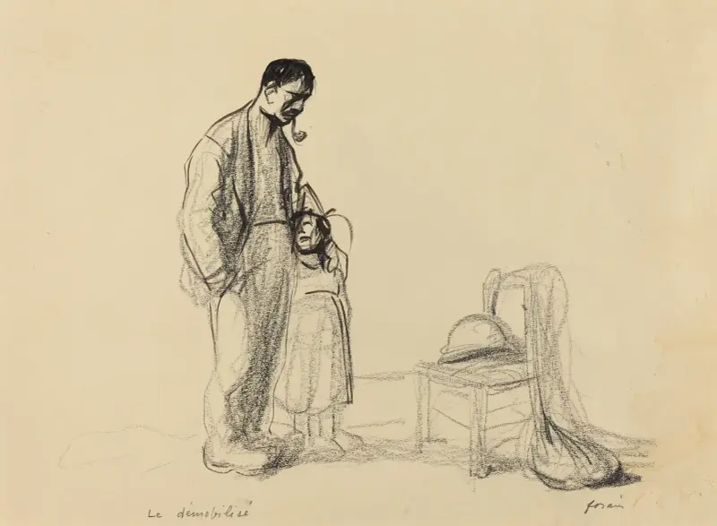 Den demobiliserade II av Jean-Louis Forain