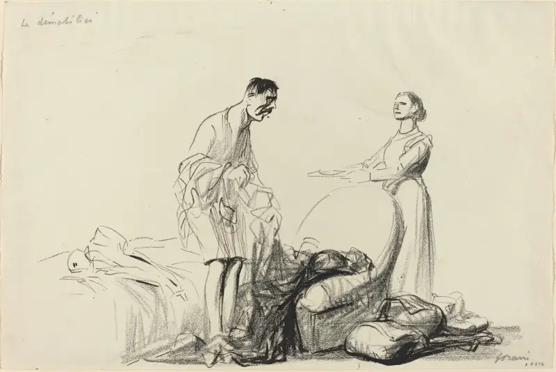 Den demobiliserade av Jean-Louis Forain