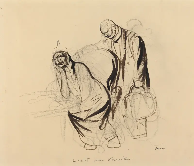 Avresa till Versailles av Jean-Louis Forain