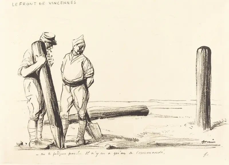 Le Front de Vincennes av Jean-Louis Forain