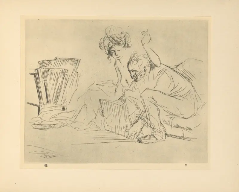 Modellens vila av Jean-Louis Forain