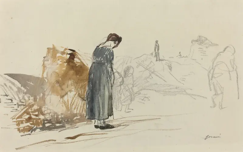 Tyskarna har gett sig av av Jean-Louis Forain