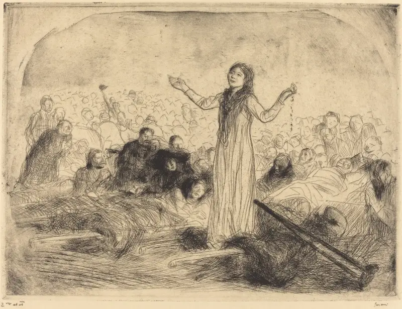 Lourdes, miraklet (andra plåten) av Jean-Louis Forain