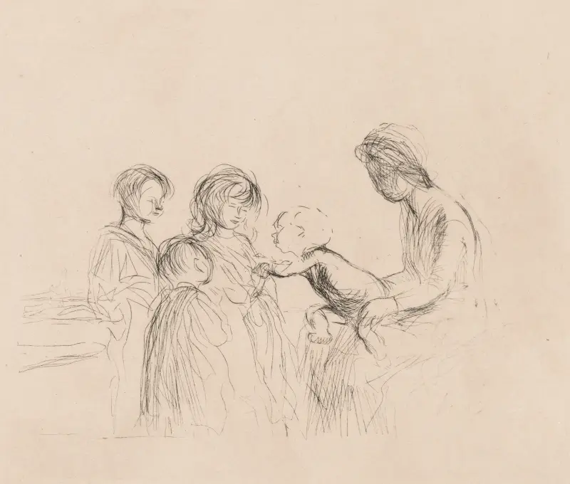 Madonna och barn av Jean-Louis Forain