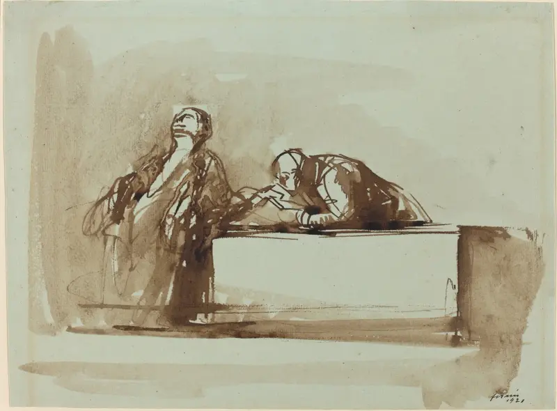 Men of Justice av Jean-Louis Forain