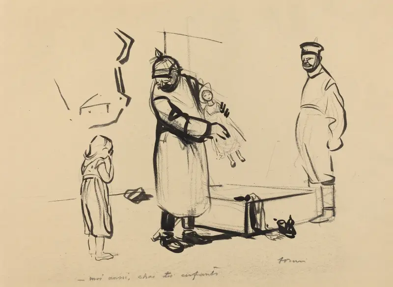 Nach Paris. -moi aussi, chai des enfants av Jean-Louis Forain