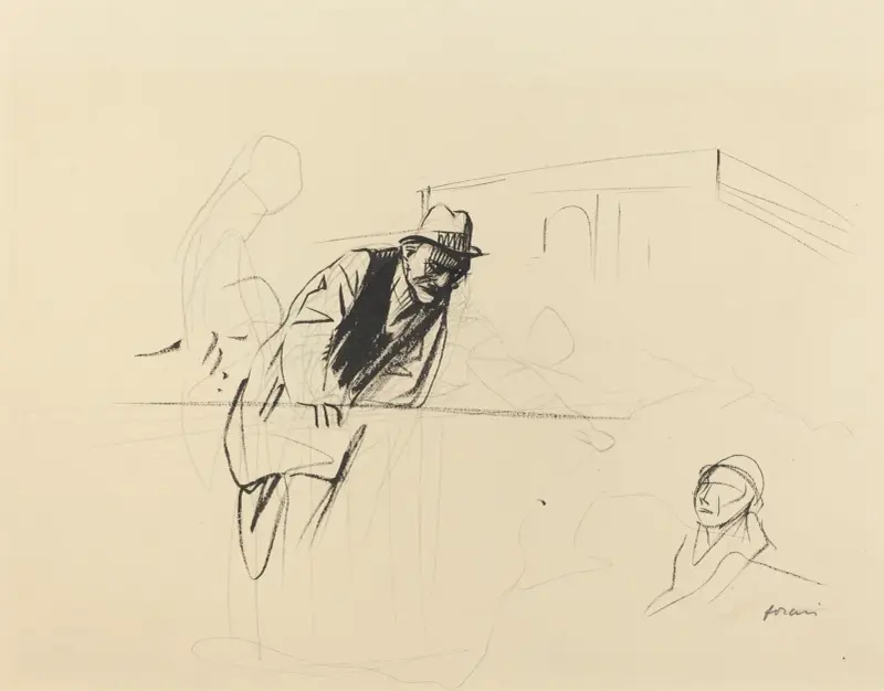 Förhandlingar på Trianonpalatset, Versailles av Jean-Louis Forain