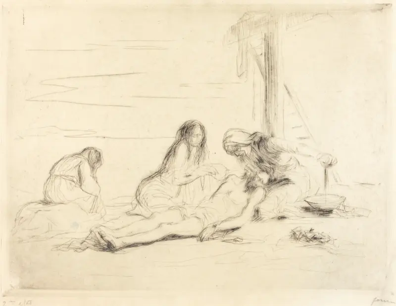 Pietà (första plåten) av Jean-Louis Forain