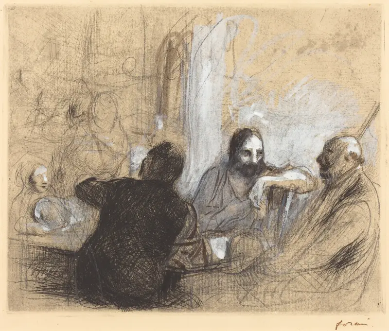 Pilgrimer i Emmaus av Jean-Louis Forain